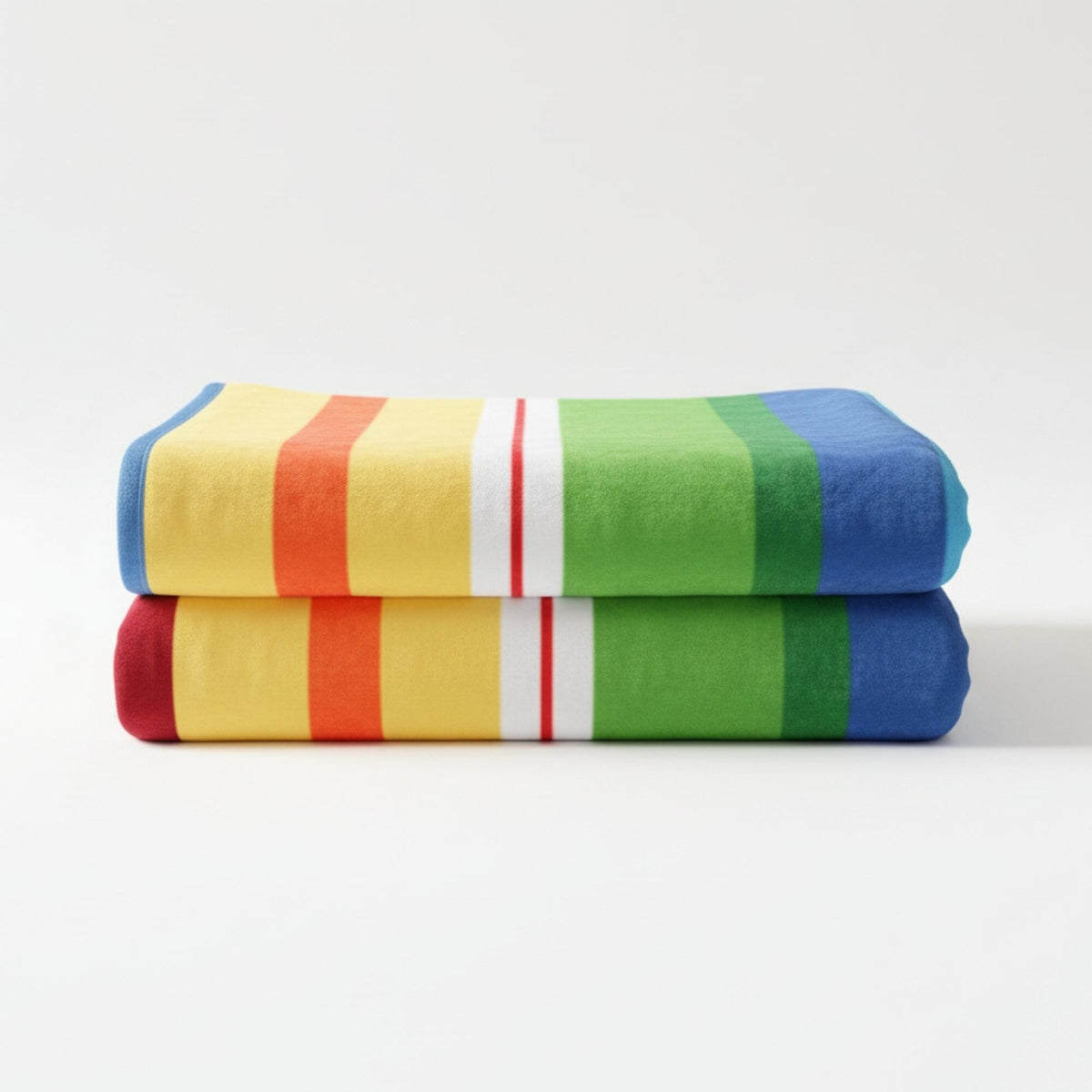 Rainbow Stripes Soft Plush Fleece Blanket