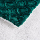 Emerald Mermaid Plush Sherpa Blanket