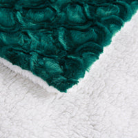 Emerald Mermaid Plush Sherpa Blanket