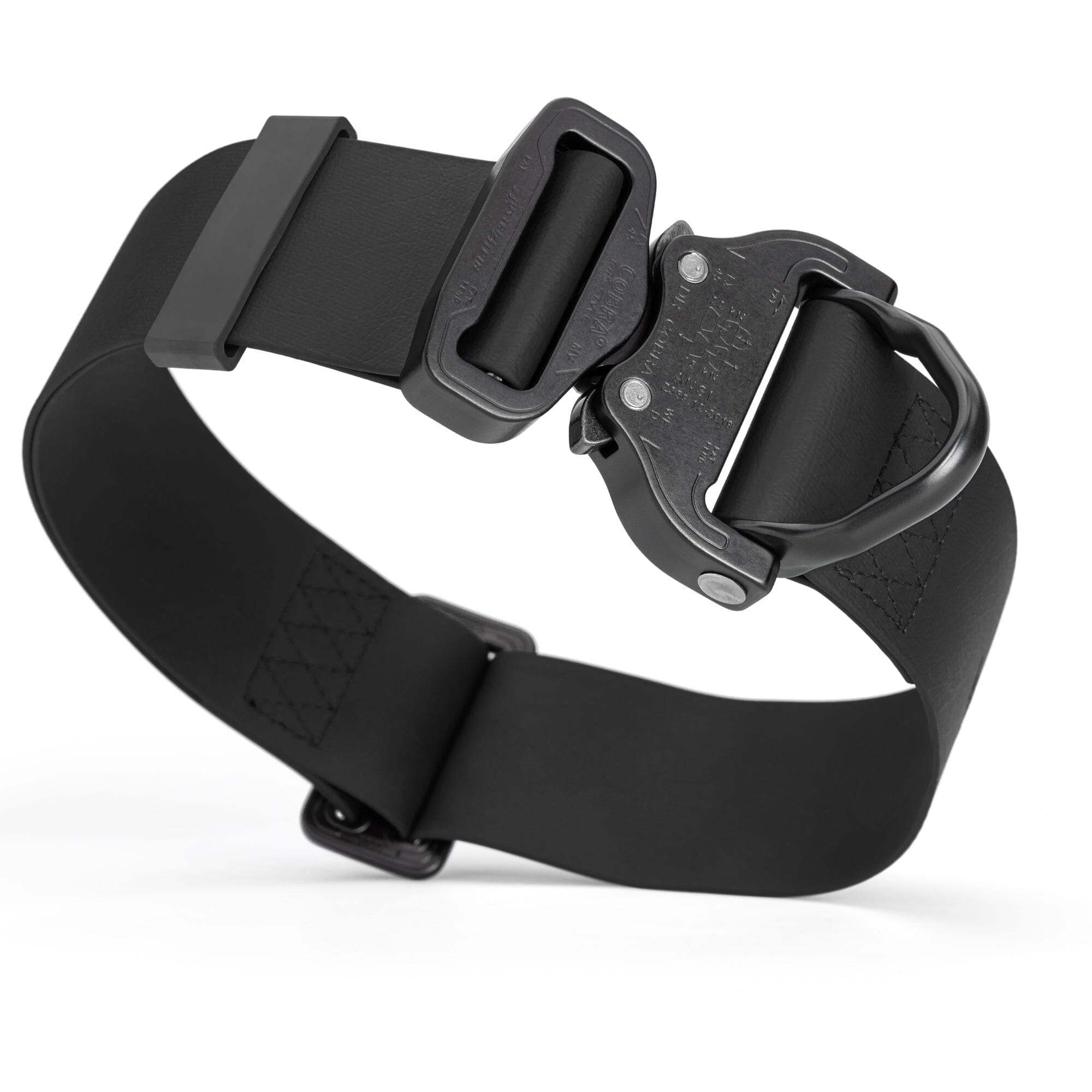 Viper BioThane Tactical Dog Collar with Cobra Buckle, 1.75" Wide
