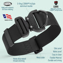 Viper BioThane Tactical Dog Collar with Cobra Buckle, 1.75" Wide