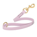 light purple SMOOTH BioThane Traffic Lead Leash with a gold colored brass clip that comes in a 20 inch length and 3/4" width