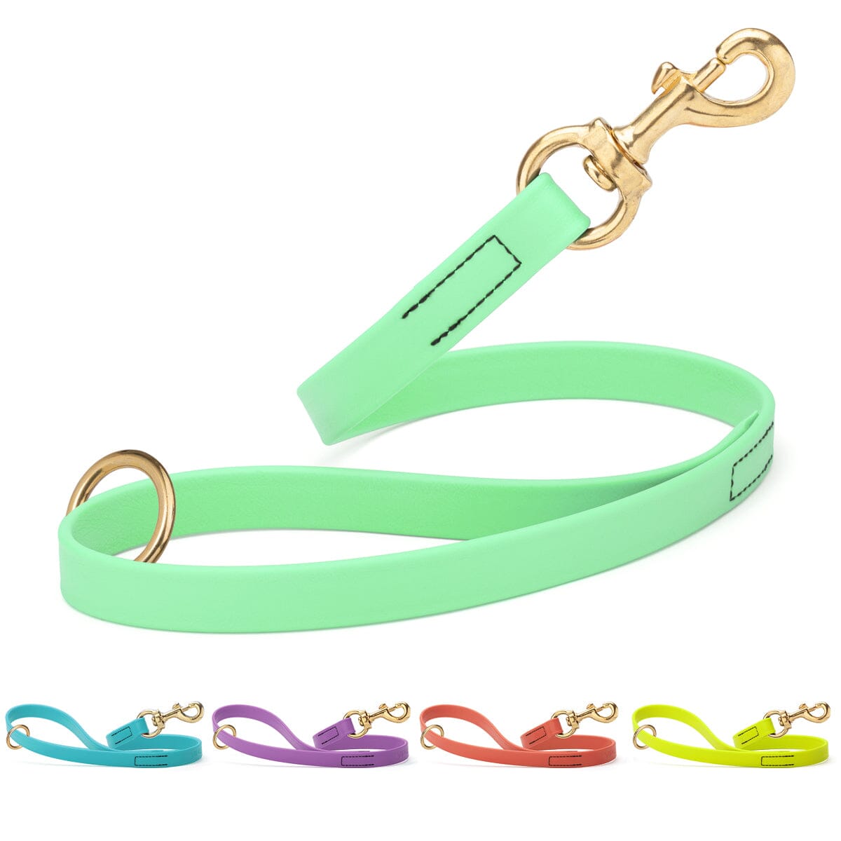 Brass Clip - SMOOTH BioThane Traffic Lead: 20"; 3/4" wide