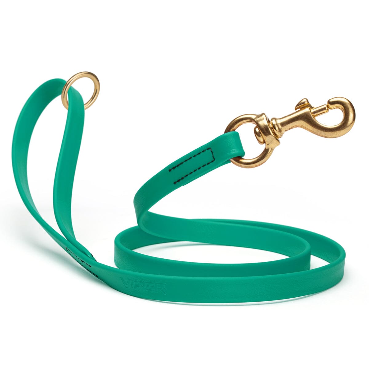 Brass Clip - SMOOTH BioThane Leash: 6ft; 1/2", 5/8", 3/4" wide