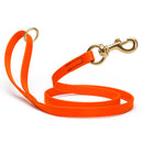Brass Clip - SMOOTH BioThane Leash: 6ft; 1/2", 5/8", 3/4" wide