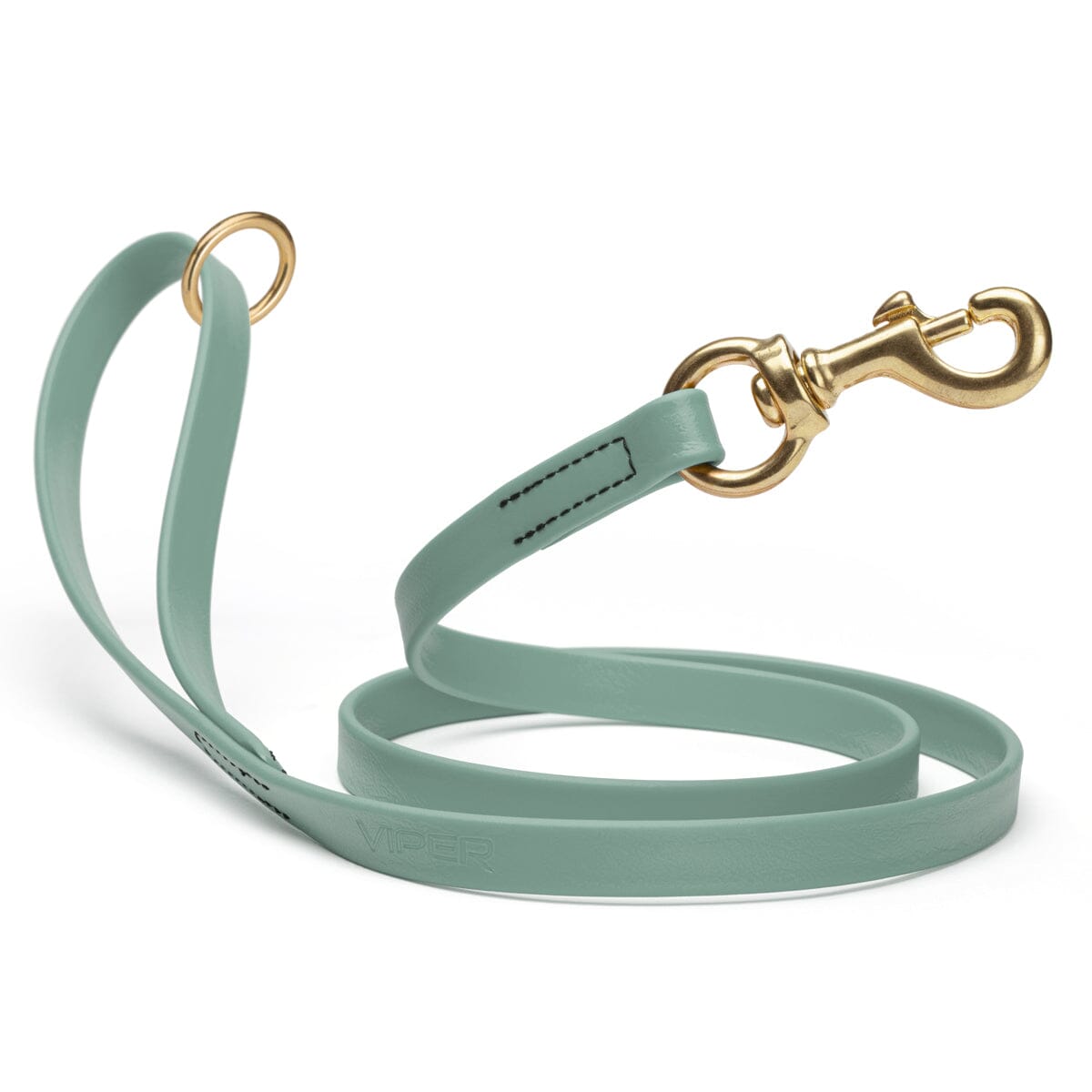 Brass Clip - SMOOTH BioThane Leash: 6ft; 1/2", 5/8", 3/4" wide
