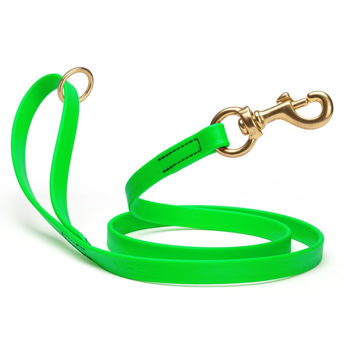 Brass Clip - SMOOTH BioThane Leash: 6ft; 1/2", 5/8", 3/4" wide