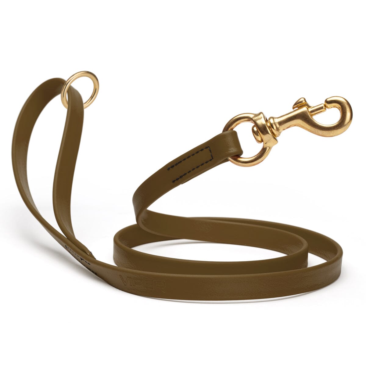 Brass Clip - SMOOTH BioThane Leash: 6ft; 1/2", 5/8", 3/4" wide