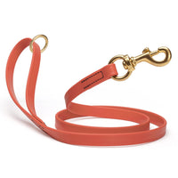 Brass Clip - SMOOTH BioThane Leash: 6ft; 1/2", 5/8", 3/4" wide