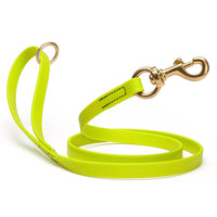 Brass Clip - SMOOTH BioThane Leash: 6ft; 1/2", 5/8", 3/4" wide