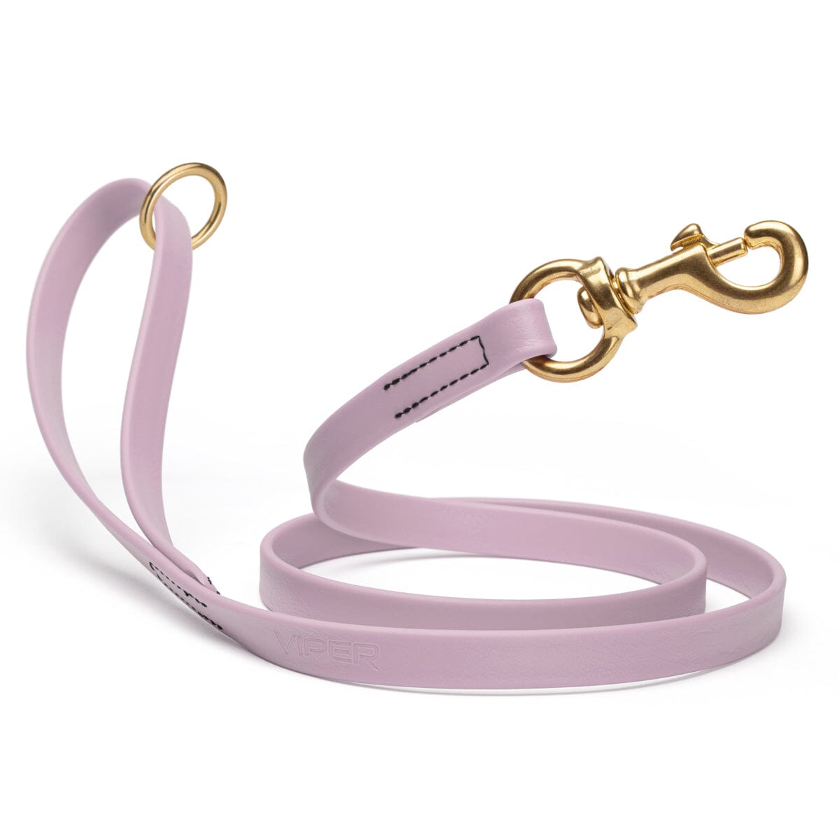 Brass Clip - SMOOTH BioThane Leash: 6ft; 1/2", 5/8", 3/4" wide