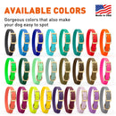 Brass: SMALL (12-15"long, 5/8"wide) BioThane Collar
