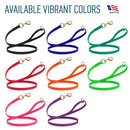 Viper Pebble Emboss BioThane Dog Leash with Solid Brass Hardware