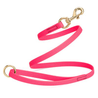 Viper Pebble Emboss BioThane Dog Leash with Solid Brass Hardware