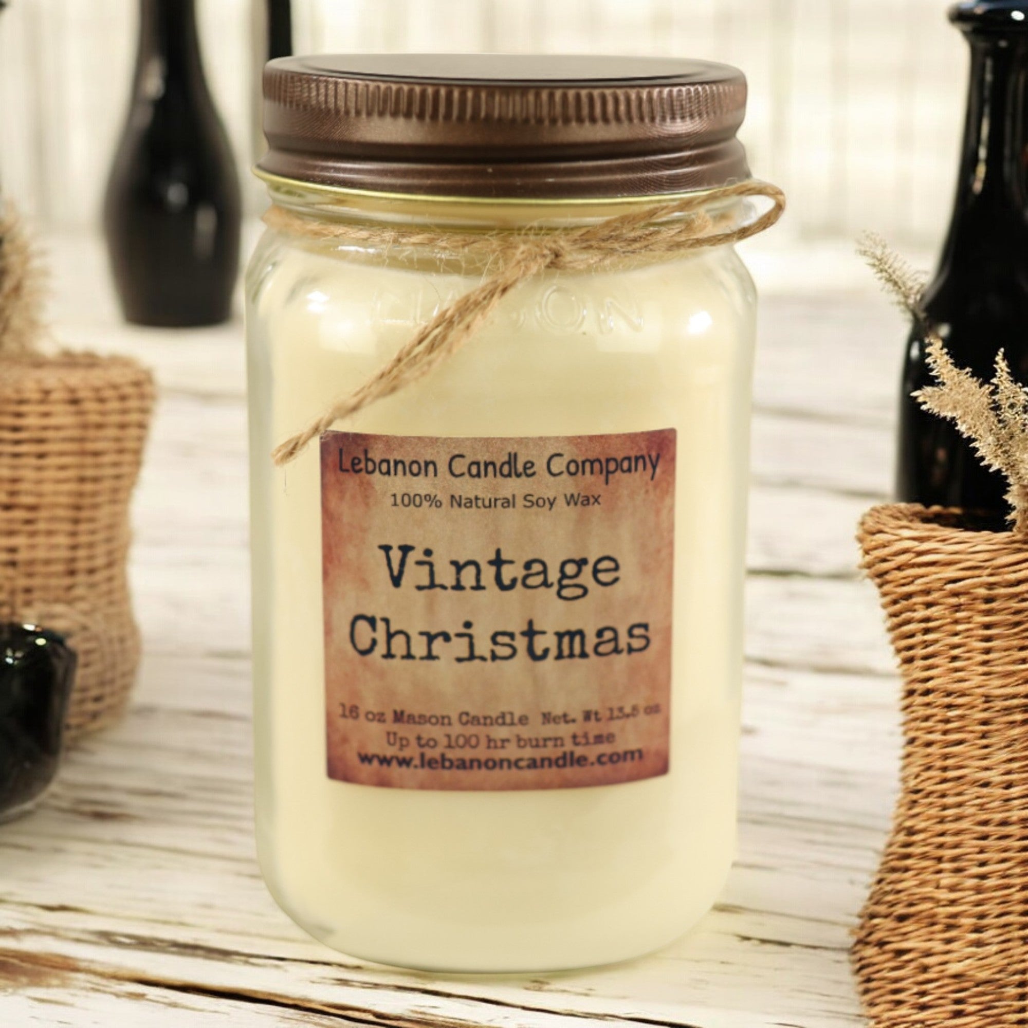 Vintage Christmas Candle
