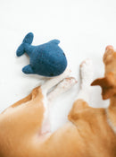Whale Wool Dog Toy