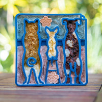 Waiting Dogs Slow Feeder Dog Bowl for Enrichment - 8"w x 8" h x 2" deep