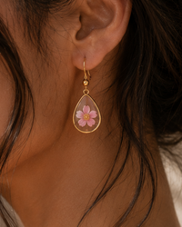 Wildflower Gold Dangle Earrings