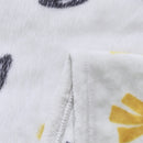 Yellow Fleur Soft Plush Fleece Blanket