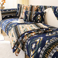 Boho Couch Cover - Chic Snow Chenille Sofa Slipcover