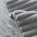 Luxurious Rabbit Fur Sofa Slipcover | Non-Slip Light Grey for dog use