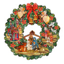 Nativity Christmas Wreath Door Hanger