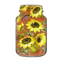 Sunflower Mason Jar Door Decor