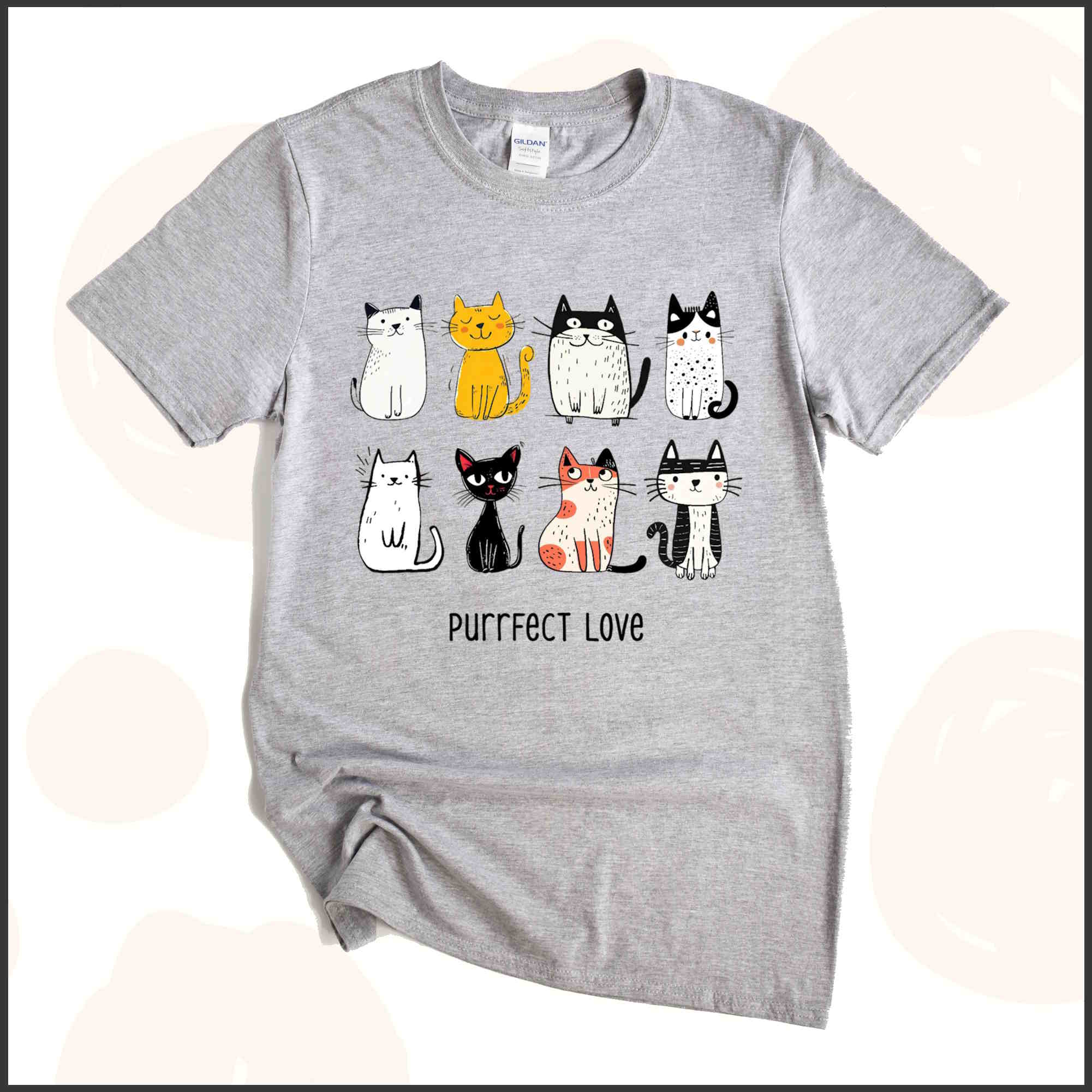 Purrfect Love Cat Unisex Youth T-shirt