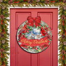 Merry Christmas & Cardinals Welcome Wreath