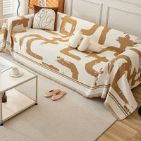 Boho Couch Cover Ultra Soft | All-Seasons Chenille Fabric |