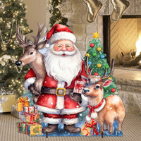 Santa & Reindeer Outdoor Decor