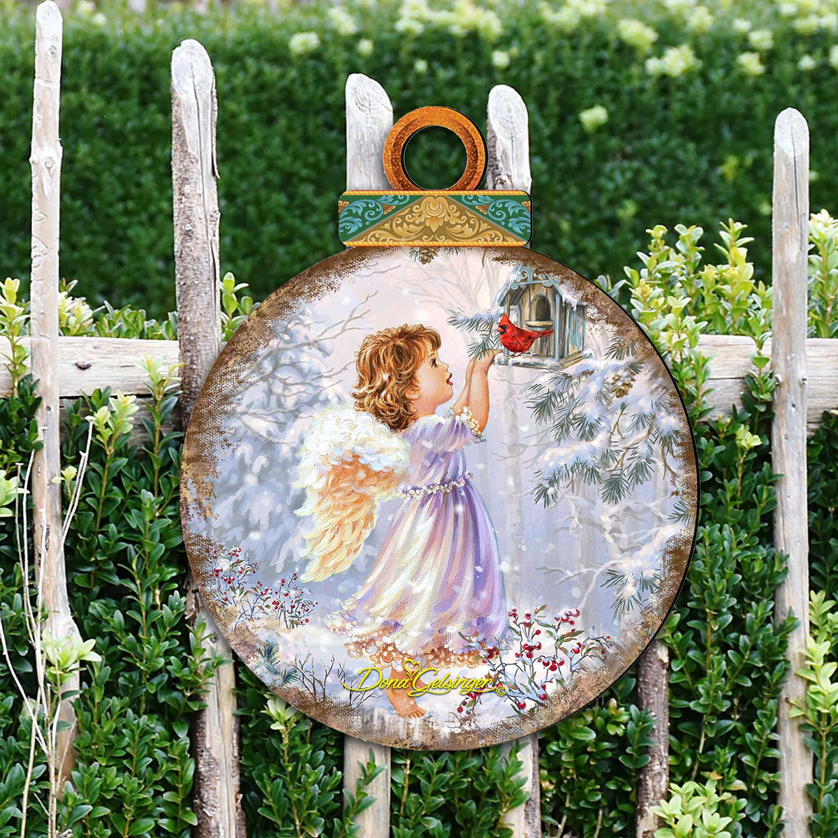 Little Christmas Angel Door Hanger Art
