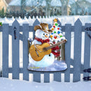 Cowboy Snowman Christmas Door Hanger
