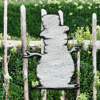 Rustic Snowman Door Decor