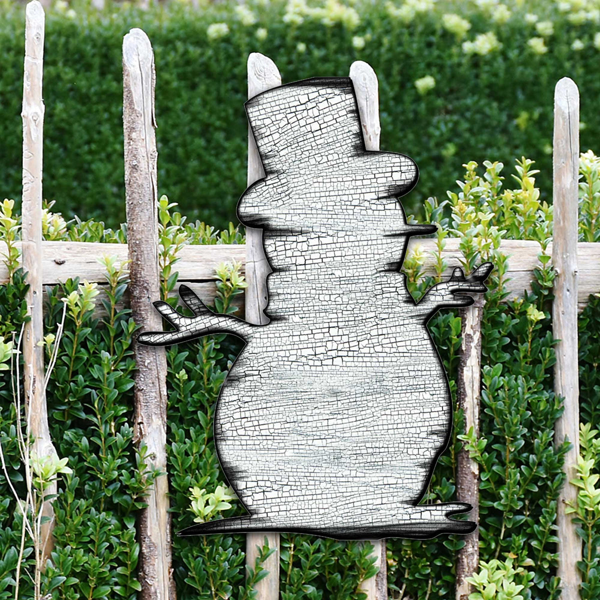 Rustic Snowman Door Decor