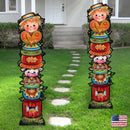For the Love of Autumn Set of 2 Walkway Greeters Outdoor Decor by Jamie Mills-Price - Halloween Thanksgiving  Decor - 8457804F-S2