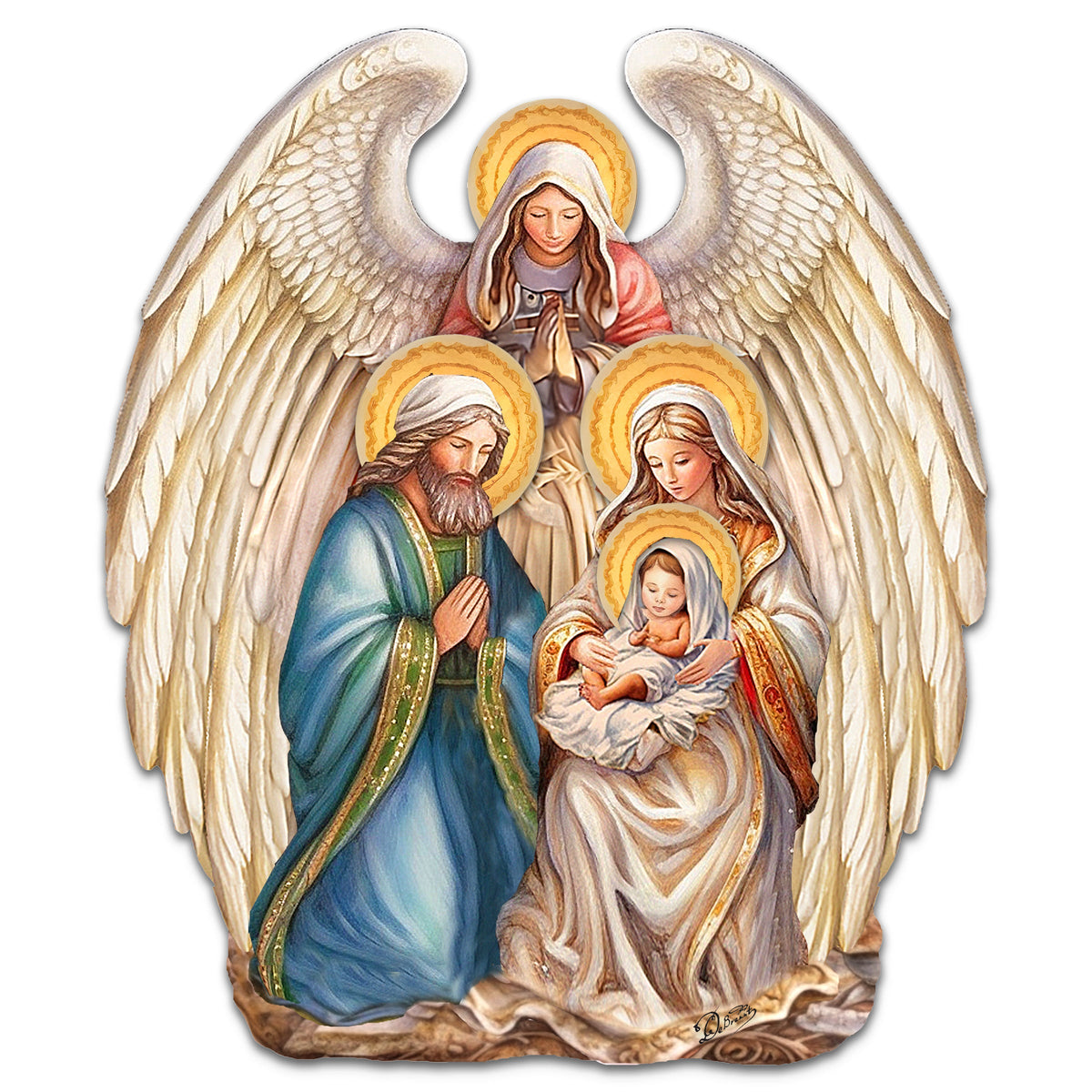 Nativity with Angel Holiday Door Decor