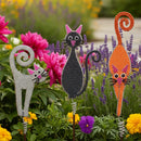Whimsical Cat Garden Decor - Set of 3