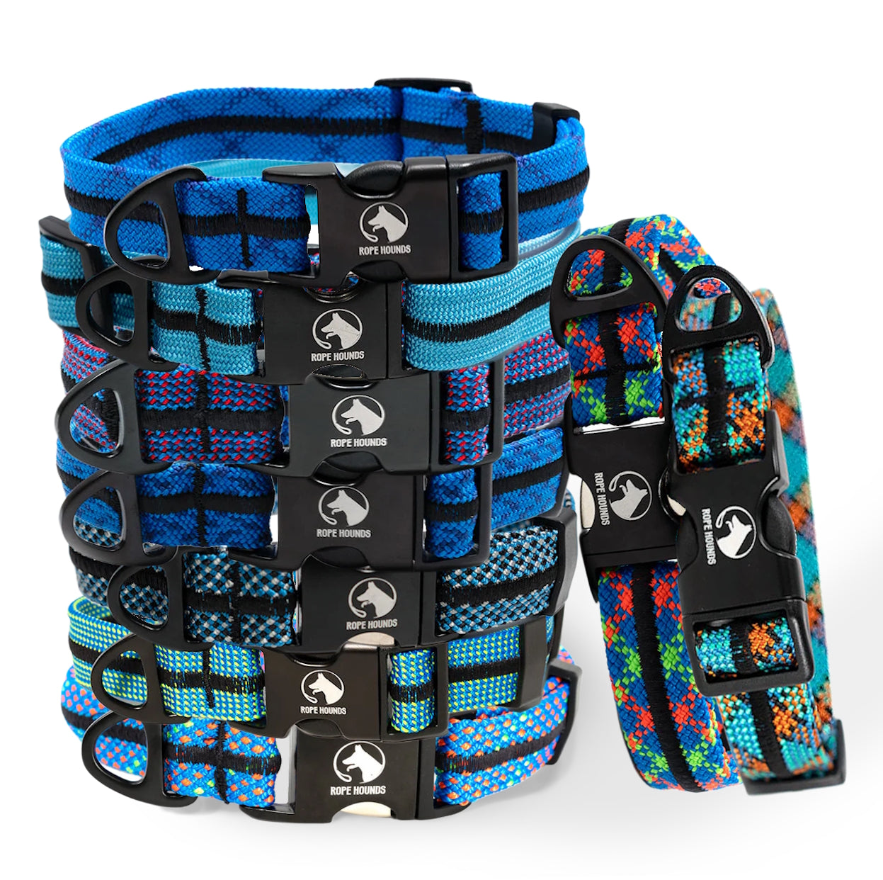 Adventure Dog Collar - Blues