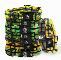 Adventure Dog Collar - Greens/Yellows