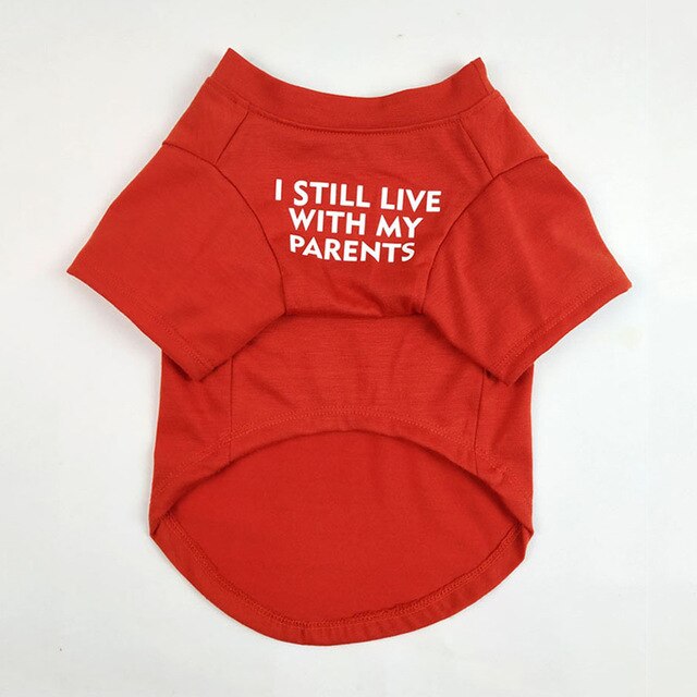 I Still Live With My Parents Pet T-Shirt