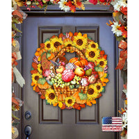Thanksgiving Wreath Door Sign