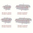 Bohemian-Style Chenille Fabric Extra Long Couch Cover Anti dog scratch