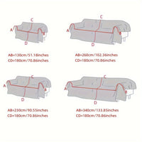 Bohemian-Style Chenille Fabric Extra Long Couch Cover Anti dog scratch