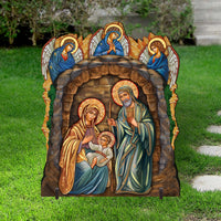 Traditional Nativity & Angels Outdoor Art