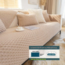 Plush Nordic Sofa Slipcover | non slip couch cover for dogs