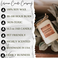 Fall Leaves Candle
