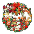 Snowmen Christmas & Winter Door Wreath