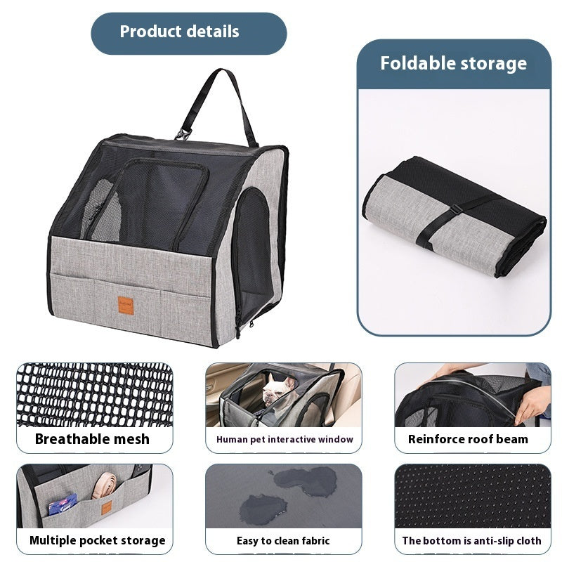 Vehicle Pet Kennel: Portable & Foldable