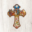 Christian Cross w/Nativity Door Hanger